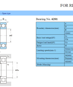 Vòng bi bạc đạn 6201 Koyo