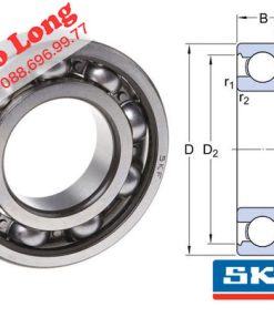 Bạc đạn vòng bi 6008 SKF