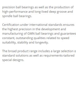 GMN super precision bearings