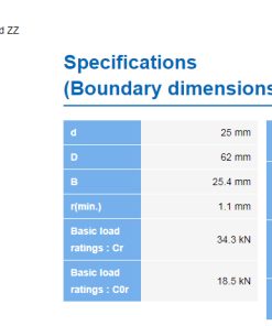 Alternative view of Bạc đạn vòng bi 5305 2RS Koyo