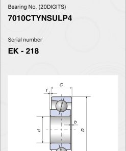 Vòng bi chính xác 7010CTYNSULP4 NSK
