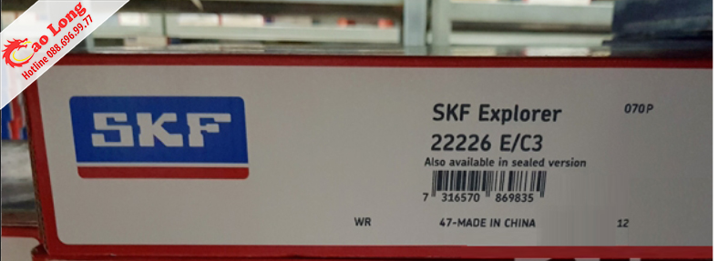 Vòng bi 22226 E/C3 skf chính hãng