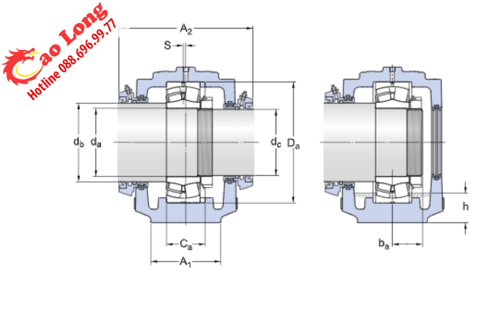 Vòng bi 22226 E/C3 skf chính hãng