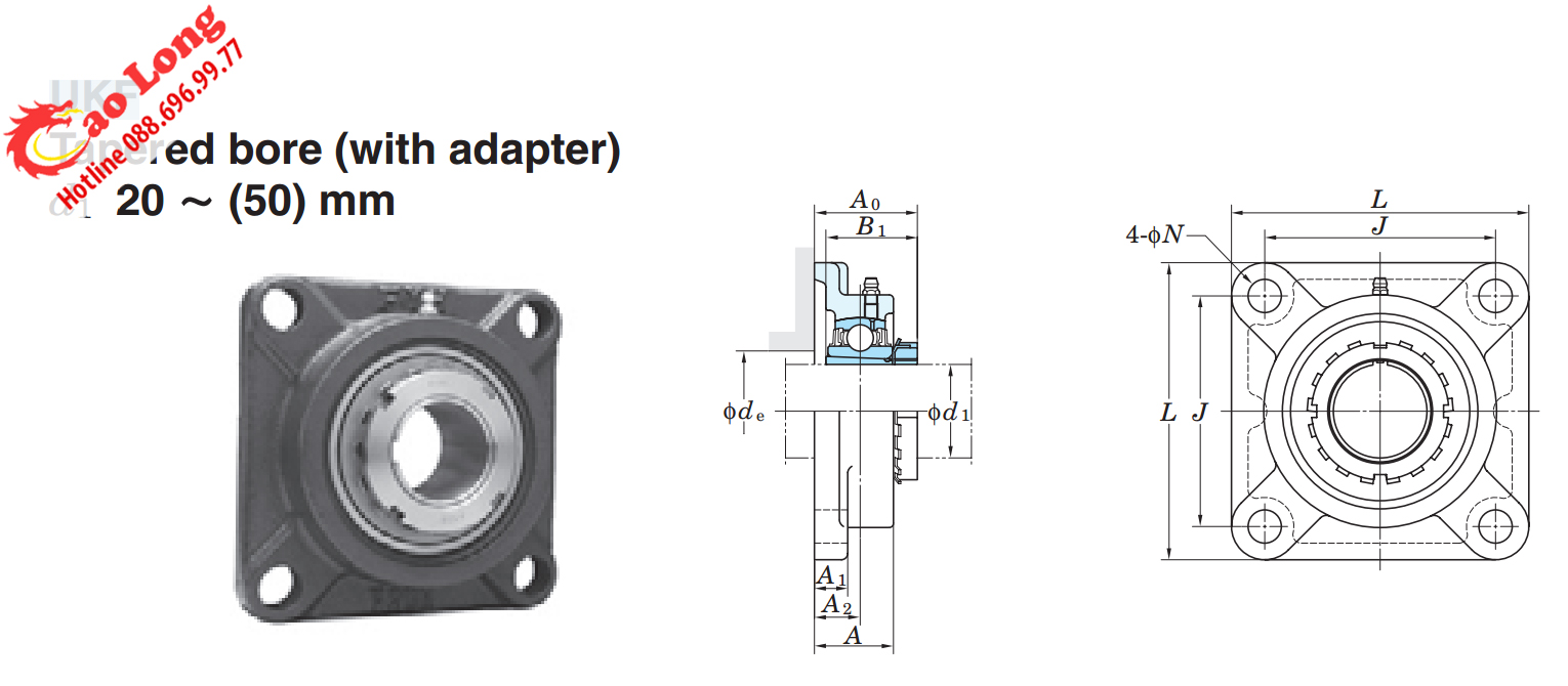 gối đỡ UKF328 ASAHI chính hãng