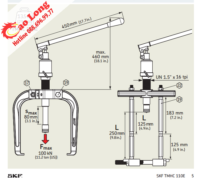 Bộ cảo thủy lực SKF TMHC 110E
