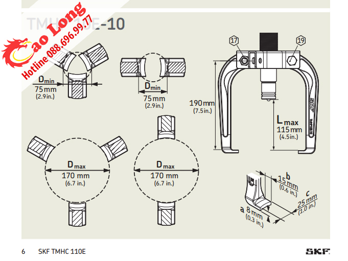 Bộ cảo thủy lực SKF TMHC 110E - Ảnh 4
