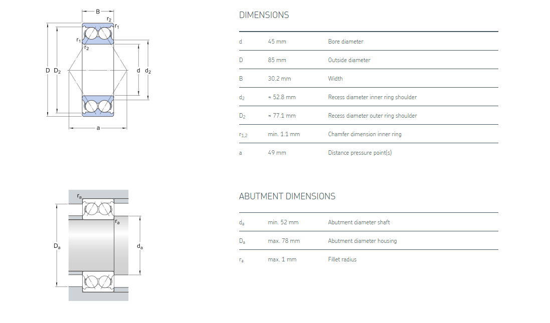 Vòng bi bạc đạn SKF 3209 ATN9